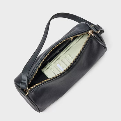 Cylindrical Barrel Baguette Shoulder Bag