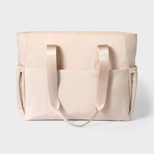 Multi-Pocket Soft Tote Bag