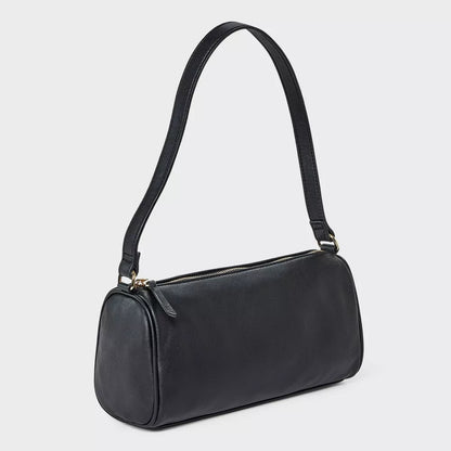 Cylindrical Barrel Baguette Shoulder Bag