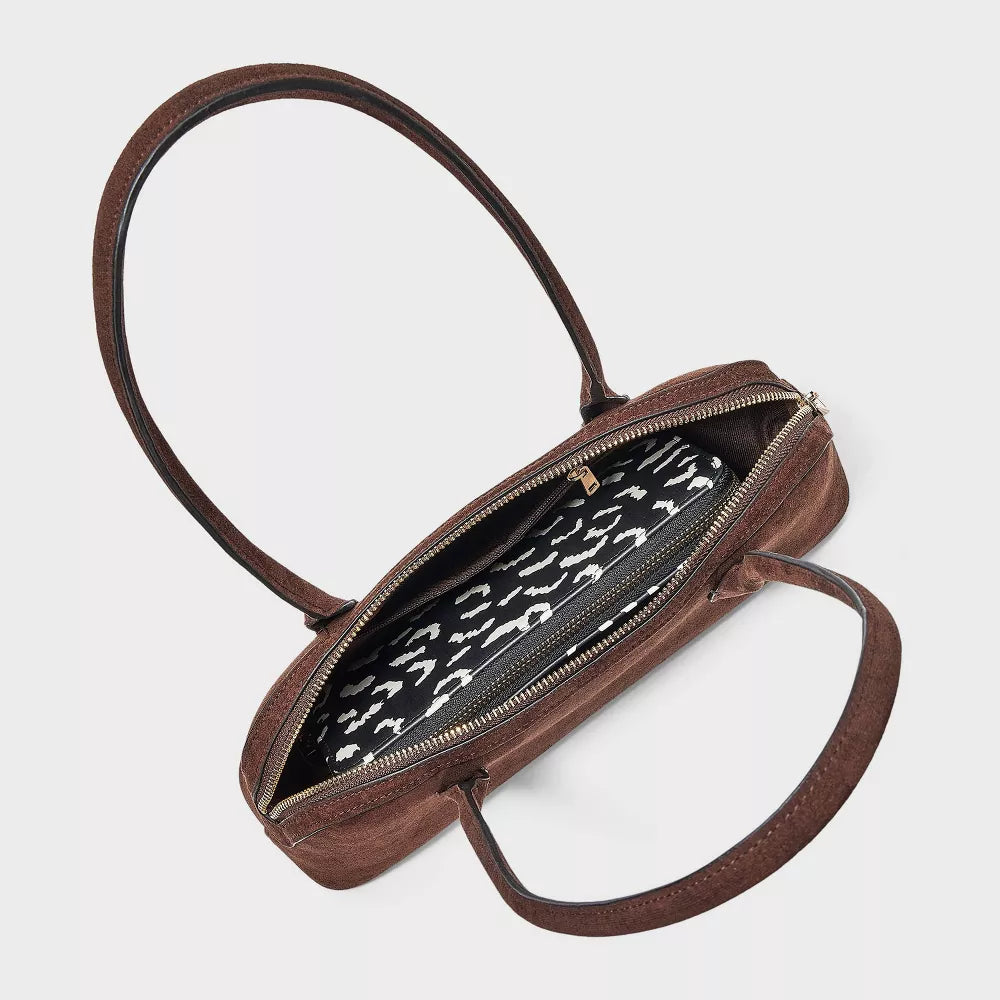 Dome Shape Long Shoulder Baguette Bag